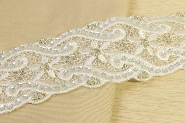 Buy cheap Crochet Ivory Lace Ribbon Multi Creations 23mm Width Bugles Equipped from wholesalers