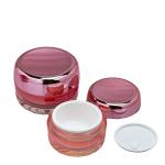 30g 50g 30ml 45ml 120ml 160ml Electroplated Pink Gradient Glass Lotion Bottle