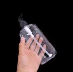 Cosmetic Plastic Lotion Pump Bottle For Shampoo 100ml 250ml 500ml Transparent