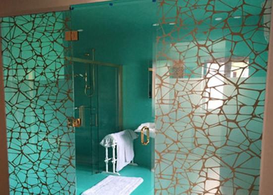 Buy cheap Personalized Digital Printing On Glass , Never Fade Walk In Shower Glass from wholesalers
