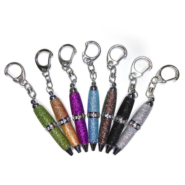Buy cheap Glitter Leather Mini Ball Pen from wholesalers