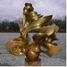 Buy cheap 1M High Golden Casting Bronze Sculpture Sun Wheel Outdoor Bronze Statues from wholesalers