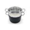 Buy cheap 4mm Glass Lid Ceramic Coating 5.5L Couscous Steamer Pots from wholesalers