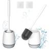 Buy cheap 2 Pack Silicone Toilet Bowl Brush With Ventilated Drying Holder from wholesalers