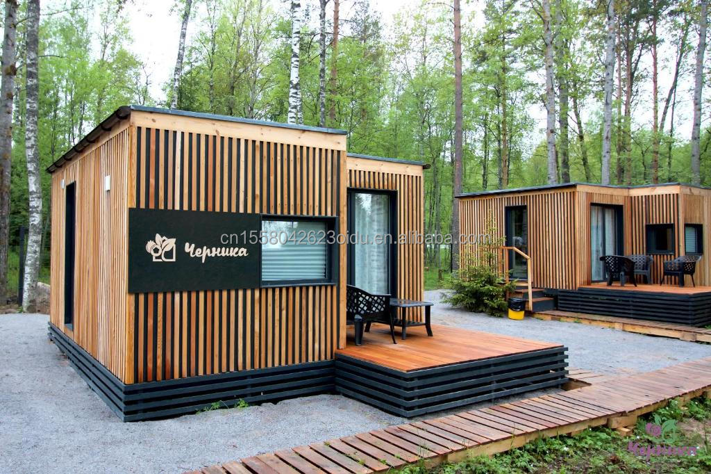 Modified Shipping Container 20ft Luxury Prefab Wooden House with Kitchen Bathroom and Container Room Quick Installation