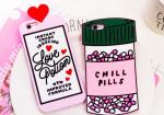 Chill pills love options silicone Case For iPhone 4 5s 6 plus 7 SAMSUNG s5 s4 S6