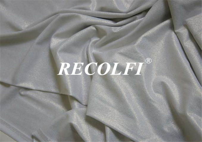 Tight-Fit Compress Blend Spandex Fitness Leggings Fabric Recycled Fog Foil