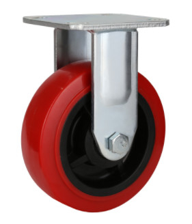 heavy duty red polyurethane caster 1