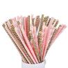 Buy cheap Commercial Sturdy Baby Shower Paper Straws BPA Free Assorted Paper Straws from wholesalers