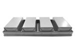 5 slotted Alumminum steel baking loaf pan baking tray toast box bread molding
