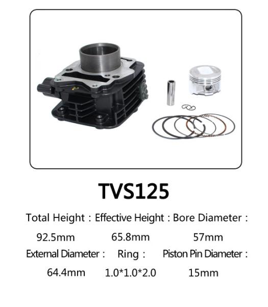 Buy cheap Indian Model TVS 125 Motorcycle Big Bore Cylinder Kits With Anti Corrosion from wholesalers