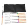 Buy cheap Outdoor BBQ Stainless Steel Skewers Marshmallow Roasting Sticks With Wooden Handle from wholesalers
