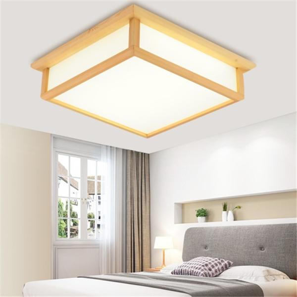 Buy cheap Japanese wooden square led ceiling light minimalist modern bedrooms lamp(WH-WA-34) from wholesalers