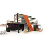 Modified 20 Foot 40 Foot Prefab Shipping Container Pop Up Coffee Shop Restaurant