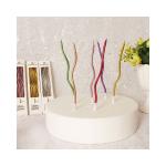 Gold Thread Curve Candles Silver Birthday Cake Candles Birthday Party Decoration