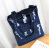 Buy cheap Summer fashion hole jeans female Korean fashion large capacity bag shoulder bag shopping bag from wholesalers