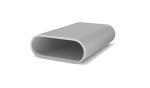 HO-H112 Temper Carbon Steel Rectangular Tube Aluminum Oval Tube Customized