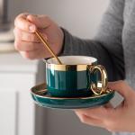 Business Gifts Occasion Porcelain Gold Rim Cup And Saucer Set For Mom On Mother