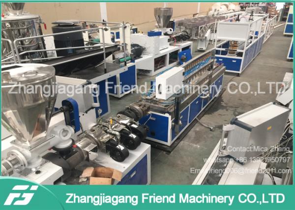 Quality Plastic Pvc Double Wood Plastic Composite Production Line High Production Efficiency for sale