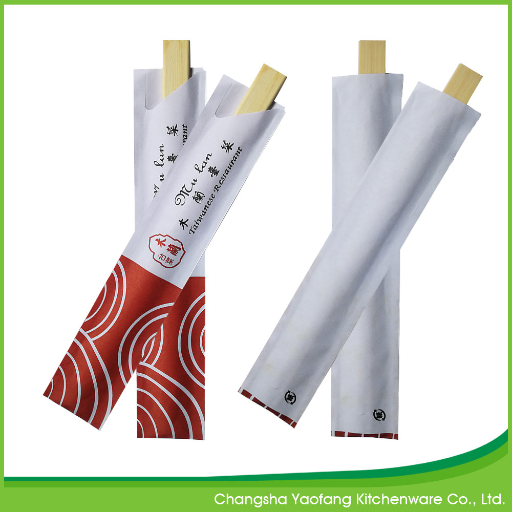 Double Tube Customized Bamboo Disposable Chopsticks 21cm For All Age