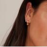 Buy cheap S925 Silver Thick Squared Hoop Freshwater Pearl Drop Earrings OEM from wholesalers