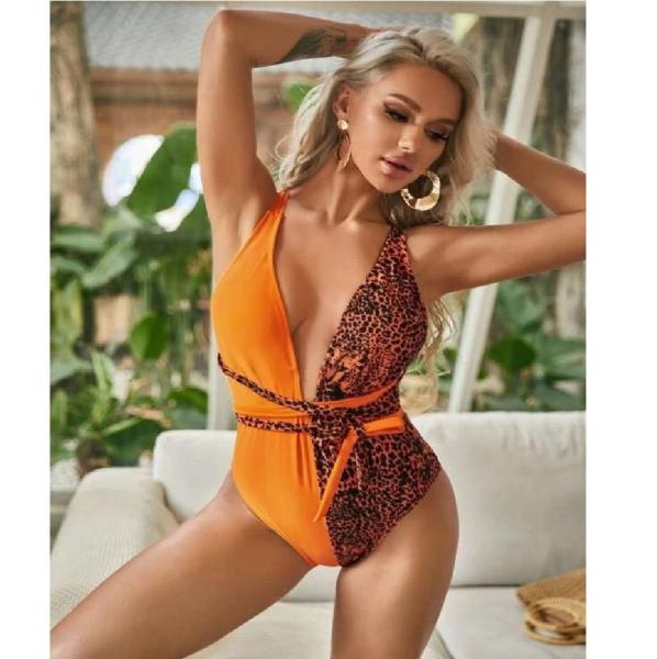 Buy cheap V-Neck Ladies One-Piece Swimsuit Flash Tight Triangle Beach Women'S Swimsuit ladies one pieces swimsuit sunprotection from wholesalers