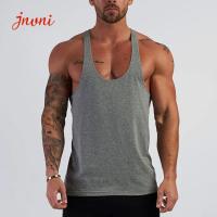 Buy cheap 95% Cotton Mens Sleeveless T Shirt Regular Fit Casual Sportwear product