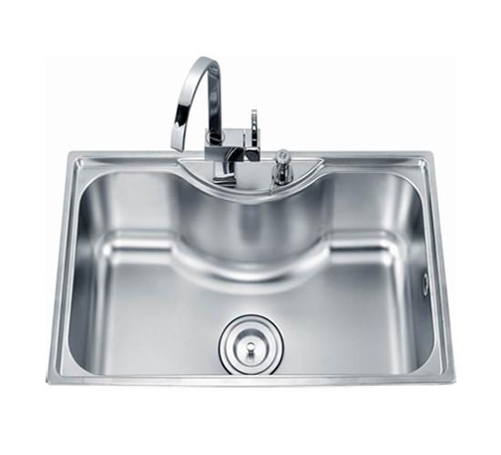 Buy cheap 800x500mm Top Mount Stainless Steel Single Bowl Sink Noise Elimination from wholesalers