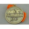 Buy cheap Asia University Climbing Die Cast Medals, With Antique Brass Plating from wholesalers