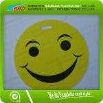 PVC Smiley Luggage Tag, fashion six colors luggage tag