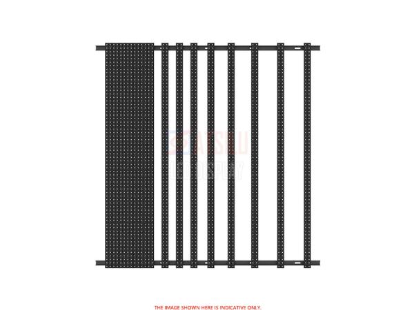P31.25mm DIP346 LED Video Curtain Display Outdoor Building Facade Digital LED
