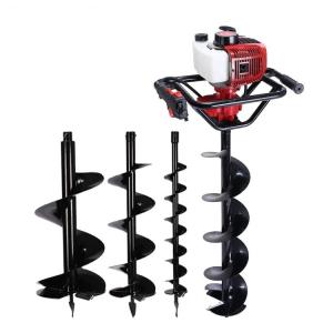 China 52CC Earth Auger 6 Auger Bit Digger 32 Inch Gas Power Post Hole Digger on sale