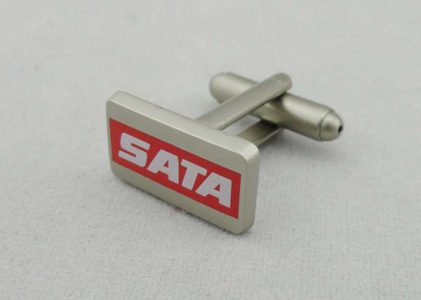 Buy cheap SATA Zinc Alloy Hard Enamel Cufflink, 17 mm Misty Color Printing For Club from wholesalers