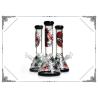 Buy cheap PHOENIX STAR 7MM Beaker Glass Bong Smoking Water Pipe Skull Pattern Pipes from wholesalers