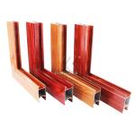 Customized Wood Grain Extruded Aluminum Window And Door Profiles - Buy Aluminum