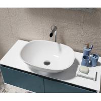 Buy cheap White Counter Top Wash Hand Basin Artificial Stone Bathroom Sink product