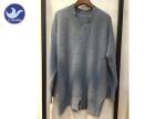 Fashion Ladies Long Jumpers Slit Neck And Bottom / Autumn Womens Knitwear