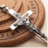 Buy cheap Women's and Men's Gothic Style Sterling Silver Cross Pendant Necklace with Sandalwood(XH038761W-L) from wholesalers