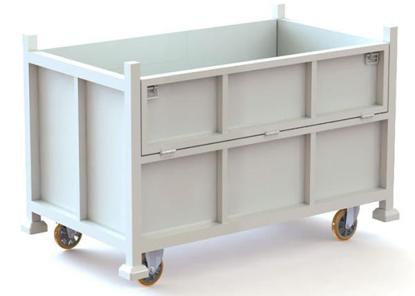 Buy cheap Movable Steel Stillage Cage Basket With Casters OEM ODM from wholesalers