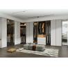 Buy cheap Lacquer MDF Walk In Closet Wardrobe 2400mm Height White Door Black Cabinet from wholesalers