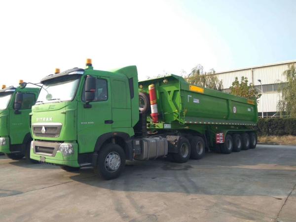 Sale 3 Axle 40cubic Meter 60ton Rear End Tipper Trailer Dump with 137500 Axle