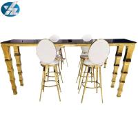 Buy cheap Round Back High Stool Bar Pub Table Chair Set Stainless Steel product