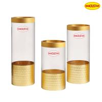 Buy cheap Polished Gold Hammer Straight Tube Decorative Glass Vases product