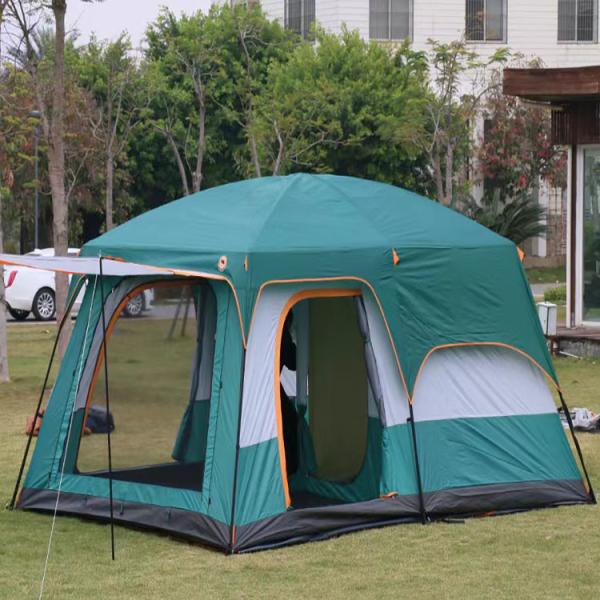 Buy cheap 430*305*210cm Three Room Outdoor Sport Tent 210D 8 Person Family Tent from wholesalers