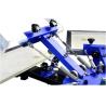Buy cheap Double Rotary Manual 4 Color 4 Station Slik Screen Printing Press Machine from wholesalers