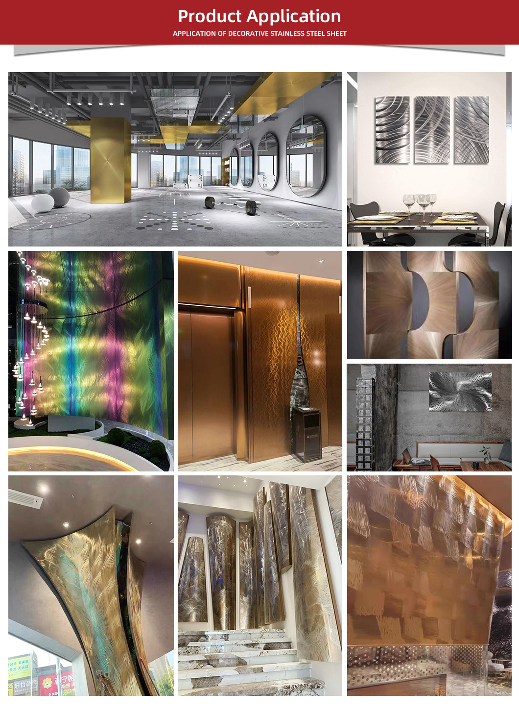 Factory Wholesale Price 201 304 316L 3D Pattern Polished Stainless Steel Sheet Cut to Size