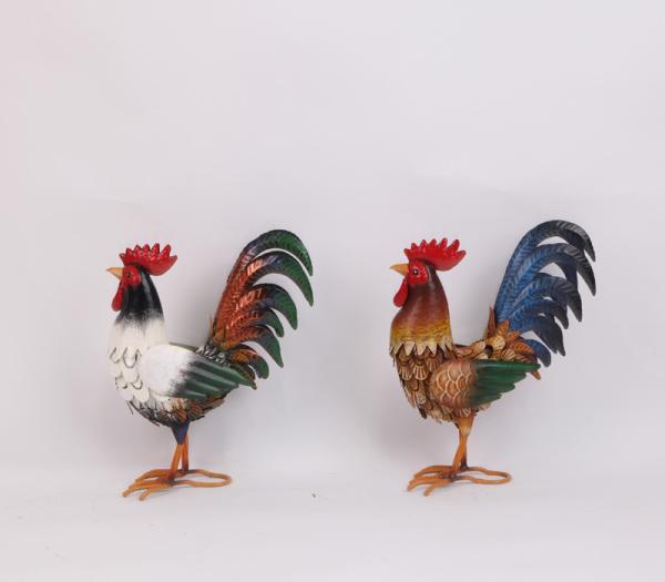 Buy cheap Nature Inspired Rooster Metal Garden Ornament from wholesalers