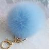 Buy cheap Hot sale pom pom custom fur ball keychain for handbag bag decoration from wholesalers