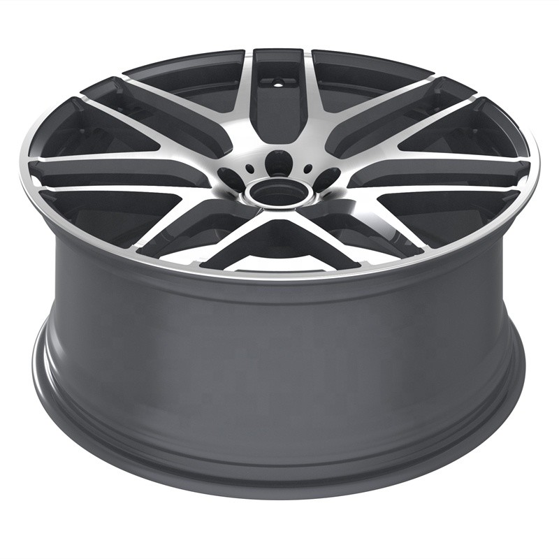 Custom 18 19 20 21 22 23 24 inch forged wheels for Mercedes GLE G63 with Silver milled surface