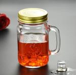 ISO14001 Glass Storage Bottles Crackproof Country Fair Mason Jar Mugs 5.25in